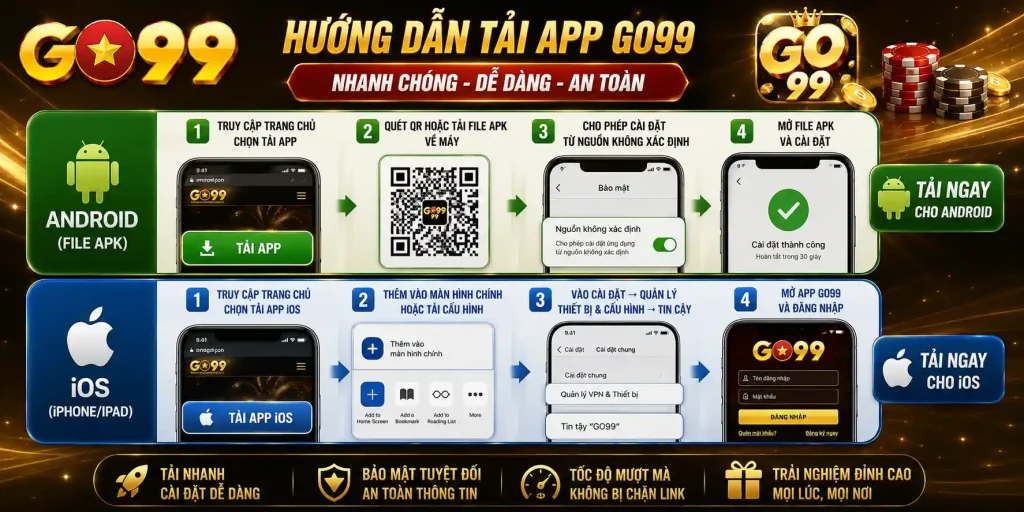 Trang Chủ GO99 20 Hướng dẫn tải App GO99 cho iOS và Android
