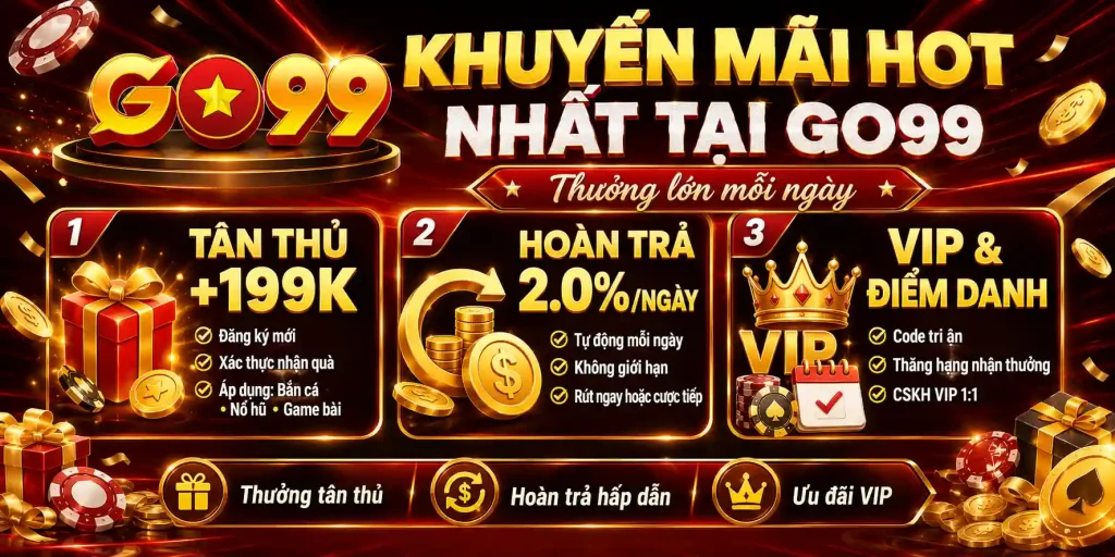 Trang Chủ GO99 21 Tổng Hợp Khuyến Mãi GO99 Hot 2026